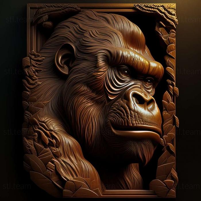 3D model gorilla (STL)